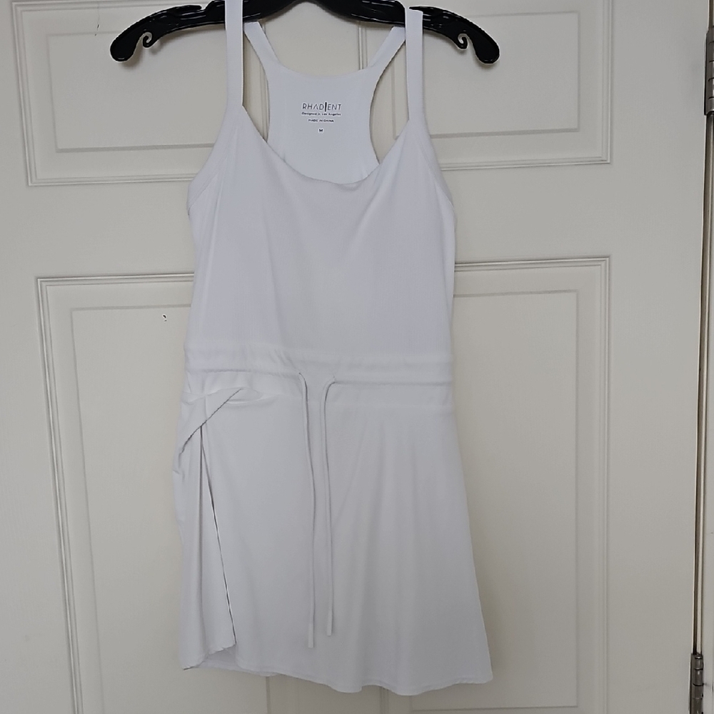 White Sleeveless Work Out Romper